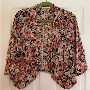 Lush Pink Floral Blazer
